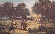 Jean Baptiste Camille  Corot Homere et les bergers (mk11) china oil painting artist
